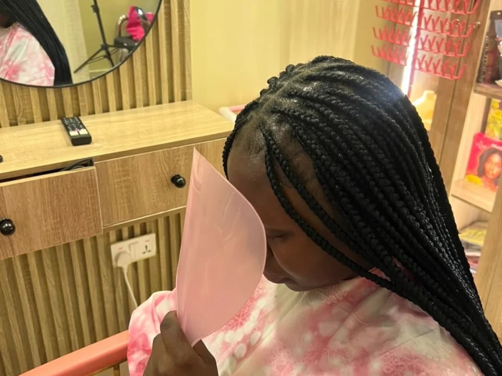 RĀY Beauty Studio styling session in Abuja