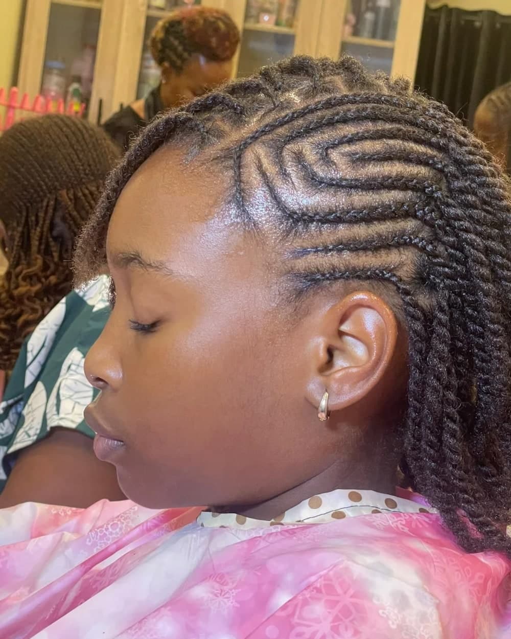 Crown Swirl Braids & Passion Twists